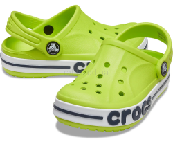 Крокс Баябенд Клог Зелені Дитячі Crocs Bayaband Clog Kids' Lime Punch/Navy