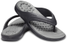 Крокс Черные Crocs Reviva Flip Black/Slate Grey