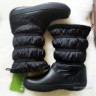 Зимние сапоги  женские черные crocs crocband winter boot black