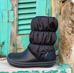 Зимові чоботи Крокс Чорні Crocs Wiinter Puff Boot Black