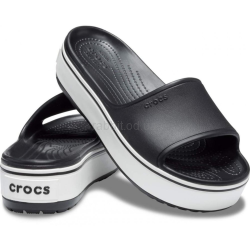 Крокс Крокбенд Платформа Чорні Слайди Crocs Women's Crocband Platform Slide Black 