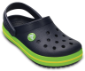 Крокс Сабо Крокбенд Сині Дитячі Crocs Crocband Clog Navy/Volt Green