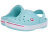 Крокс Сабо Крокбенд II Голубі Дитячі Crocs Crocband II Kids Clogs Ice Blue/Candy Pink