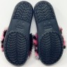 Крокс Платформа Чорні Слайди Crocs Crocband Slide Platform So Luxe Clog Black / Burgundy