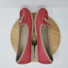 Крокс Балетки Жіночі Crocs Wrap Womens  Ballet Flat Mocassin Moc Toe Slip On Shoe ColorLite Red Pink