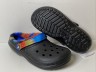 Крокс Класік Клог Чорні з Колеровим Хутром Crocs Classic Lined Spray Dye Clog Black/Multi