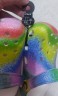 Крокс Класік Клог Веселка Блискітки Crocs Kids´ Classic Spray Dye Clog White / Multi