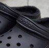 Крокс Класік Чорні з Хутром Crocs Classic Lined Black 
