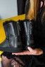 УГГ Жіночі Міні Шкіряні з Змійкою UGG Mini Australia Zip Black Leather