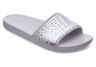 Крокс Шльпанці Слайди Сірі Crocs Women's Sloane Graphic Etched Slide Pearl White / Silver