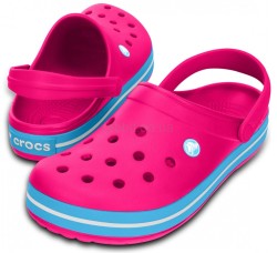 Крокс Крокбенд Клог Рожеві Crocs Crocband Clog  Candy Pink/Bluebell