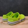 Крокс Баябенд Клог Зелені Дитячі Crocs Bayaband Clog Kids' Lime Punch/Navy