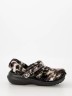 Крокс Сабо Утеплені Чорні Crocs Classic Fur Sure black/Multi Bleach Dye