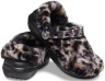 Крокс Сабо Утеплені Чорні Crocs Classic Fur Sure black/Multi Bleach Dye