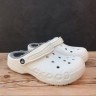 Крокс Бая Клог Білі З Хутром Crocs Baya Lined Clog White