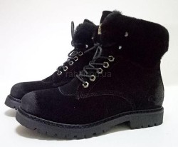  УГГ Жіночі Замшеві Чорні з Хутром UGG AUSTRALIA Winter Boots Black Suede 601-31