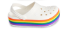 Крокс Крокбенд Платформа Веселка Crocs Crocband Platform Clog Rainbow