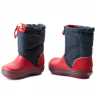 Зимние сапоги детские тёплые crocs crocband lodgepoint snow boots navy/red
