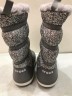 Зимние сапоги  женские серые crocs crocband winter boot Dots/Smoke