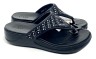 Крокс Шльопанці Вьетнамки Чорні Crocs Monterey Shimmer Low Top Wedges Black