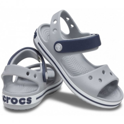 Крокс Крокбенд Сандалі Дитячі Сірі  Crocs Crocband Sandal Light Grey/Navy kids