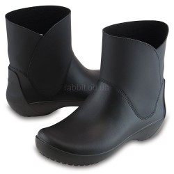 Крокс Чоботи Гумові Жіночі Чорні Короткі Crocs Rainfloe Boots Black