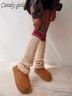 УГГ Платформа Світер Руді ( Коричневі ) UGG Sweater Letter Boots Chestnut