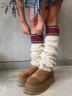 УГГ Платформа Світер Руді ( Коричневі ) UGG Sweater Letter Boots Chestnut