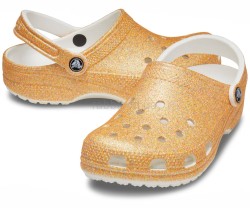 Крокс Класік Клог С Золотим Напиленням Crocs Classic Gold Glitter Clog 