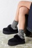 УГГ Сандалі Платформа Чорні Замша UGG Funkette Slippers Platform Black