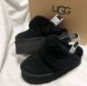 УГГ Сандалі Платформа Чорні Замша UGG Funkette Slippers Platform Black