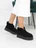 УГГ Платформа Жіночі Замша Чорні Змійкою UGG Funkette Boot Black Suede 