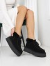 УГГ Платформа Жіночі Замша Чорні Змійкою UGG Funkette Boot Black Suede 