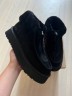 УГГ Платформа Жіночі Замша Чорні Змійкою UGG Funkette Boot Black Suede 