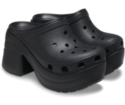 Крокс Сірен Платформа Каблук Чорні Crocs Siren Clog  Black 