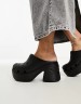 Крокс Сірен Платформа Каблук Чорні Crocs Siren Clog  Black 