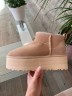 УГГ Ультра Міні Пісочні на Платформі Замшеві Ugg Ultra Mini Platform Sand Suede   