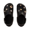 Крокс Класік Клог Чорні з Джібітц Crocs Classic Glitter Heart Clog Black/Multi