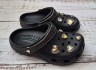 Крокс Класік Клог Чорні з Джібітц Crocs Classic Glitter Heart Clog Black/Multi