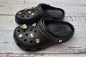 Крокс Класік Клог Чорні з Джібітц Crocs Classic Glitter Heart Clog Black/Multi