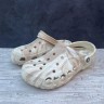 Крокс Бая Марблед Клог Беж Crocs Baya  Marbled Clog Chai/Multi