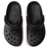 Кроксы Платформ Крокбенд Чорні Crocs Crocband Platform Clog Black / White