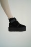 УГГ Платформа Ньюмел Чоботи Чорні Замша з Пасками Ugg Neumal Platform Velcro Black