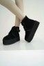 УГГ Платформа Ньюмел Чоботи Чорні Замша з Пасками Ugg Neumal Platform Velcro Black