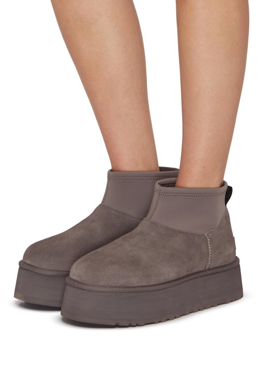 УГГ Платформа Міні Діппер Сірі UGG Classic Mini Dipper  Platform Thundercloud Grey