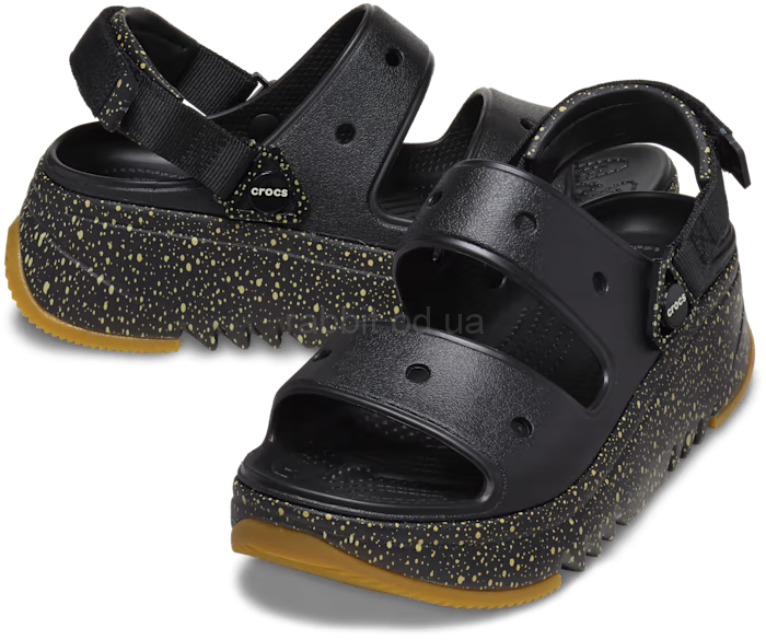 Крокс Сандалі Платформа Хайкер Чорні Crocs Hiker Xscape Festival Sandal Black/Multi