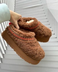 УГГ Тазз Сліппер Ультра Міні Платформа Коричневі UGG Tazz Slipper Heritage Braid Hardwood