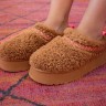 УГГ Тазз Сліппер Ультра Міні Платформа Коричневі UGG Tazz Slipper Heritage Braid Hardwood