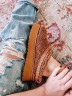 УГГ Тазз Сліппер Ультра Міні Платформа Коричневі UGG Tazz Slipper Heritage Braid Hardwood