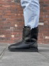 УГГ Середні Шкіряні Чорні Середні UGG Classic Short II 1016223 (Black Leather)